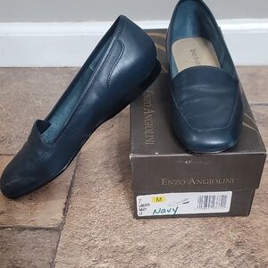 Enzo Angiolini Women's Dark Blue Loafers